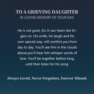 Personalized Memorial Bracelet, Loss of Dad Gift for Daughter