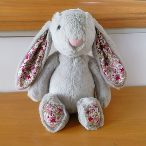 Personalized Plush Bunny With Name And Year, Easter Gift For Kids