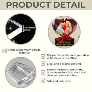 From Our First Kiss - Custom Couple Acrylic Plaque