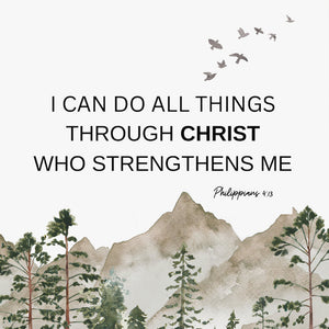 I Can Do All Things Christian Bible Faith Gift - Personalized Photo Bracelet