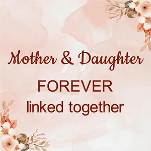 Personalized Mother & Daughter Forever Linked Together Custom Infinite Love Ring