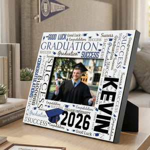 Personalized Wooden Photo Frame-Perfect Graduation Gift for the Class of 2026