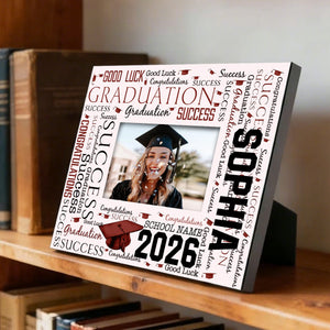 Personalized Wooden Photo Frame-Perfect Graduation Gift for the Class of 2026