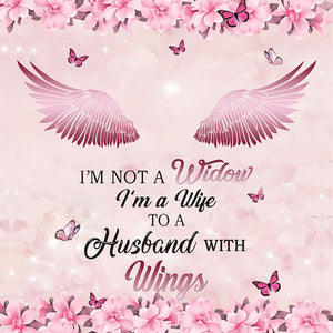 I'm A Wife To A Husband With Wings Personalized Memorial Bracelet With Birthstone