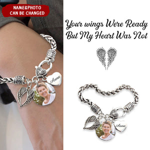 Custom Photo I'll Carry You Personalized Bracelet - Memorial Gift For Family