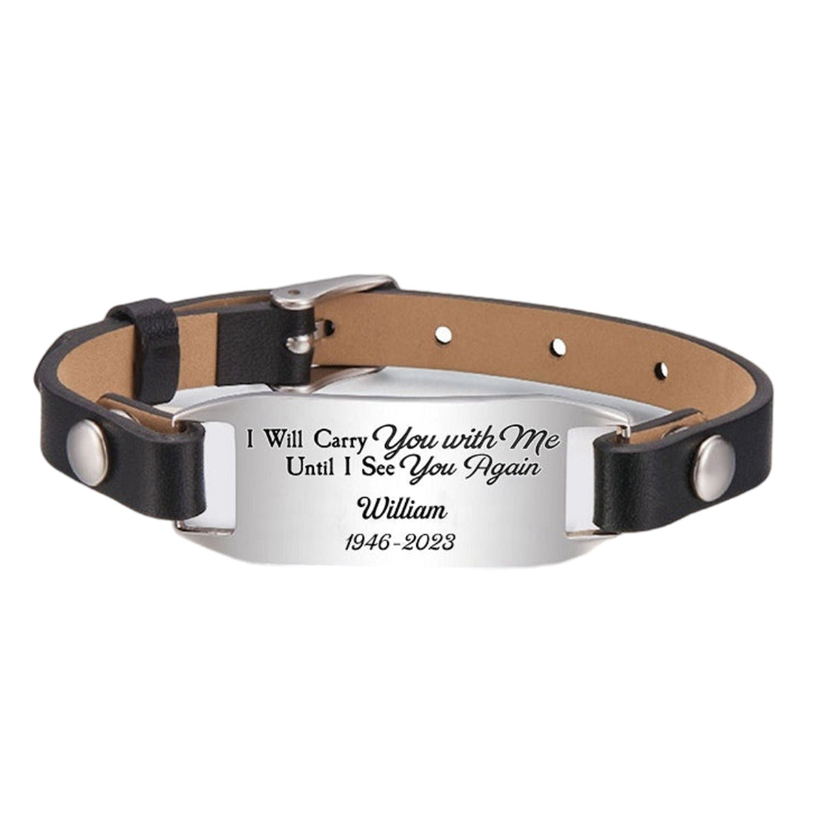 Hug From Heaven Memorial Personalized Engraved Bracelet