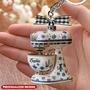 Personalized Baking Mixer Acrylic Keychain