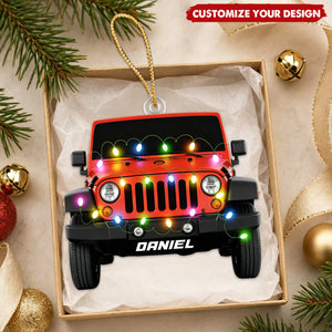 Personalized Name Off Road Vehicle Ornament, Car Lover Holiday Gift