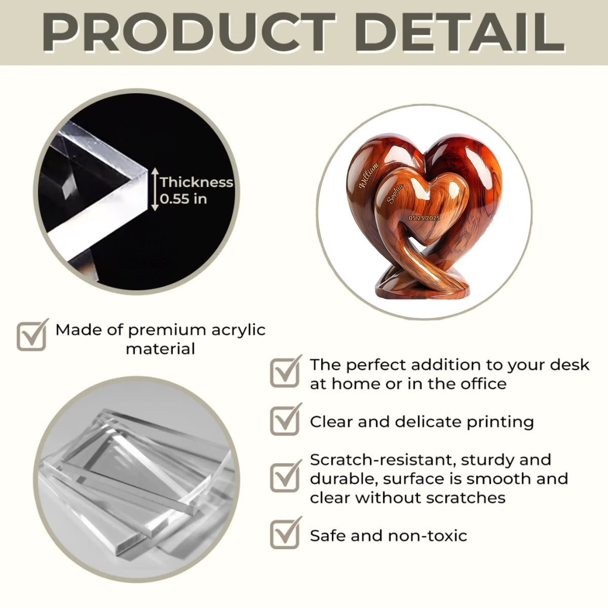 You And Me We Got This - Personalized Shaped Couple Acrylic Plaque