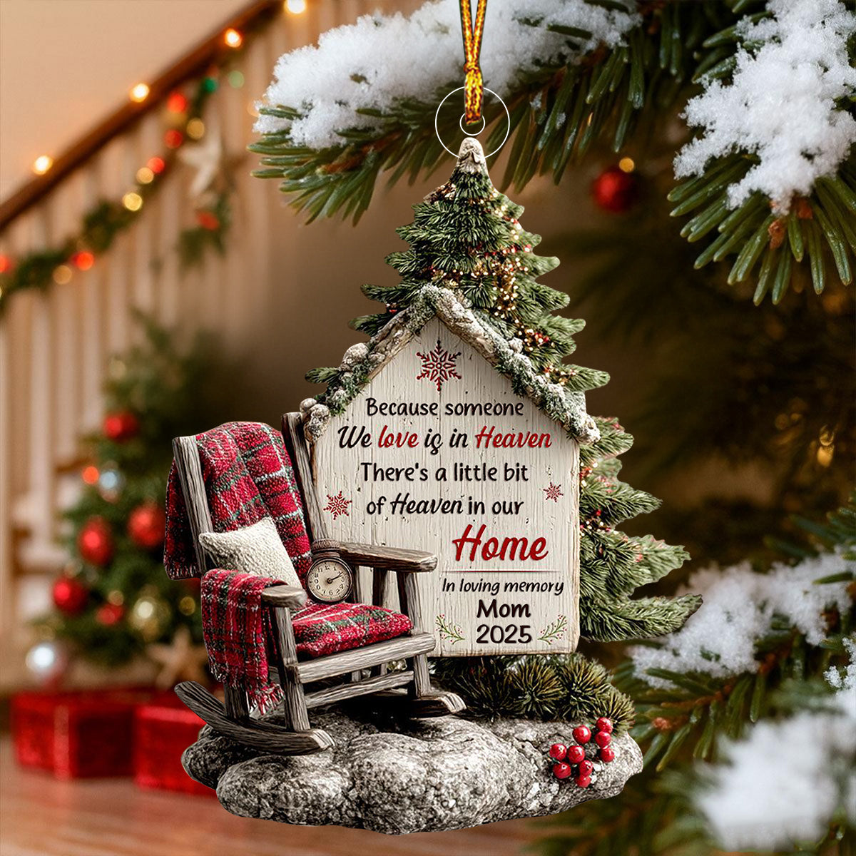 Someone We Love Is In Heaven - Personalized Memorial Ornament