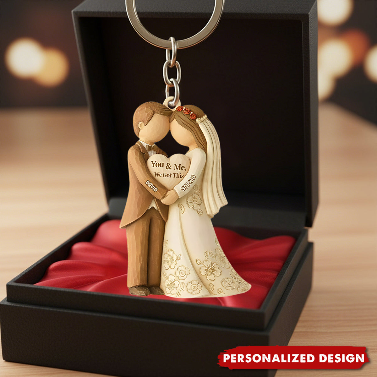 Personalized Gifts For Newlyweds Keychain