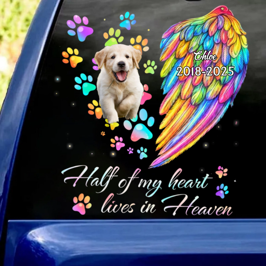 In Loving Memory Of My Pet - Personalized Decal, Loss Of Pet Decal, Memorial Pet