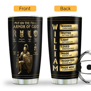 Armor Of God | Personalized Stainless Steel Tumbler
