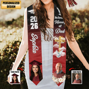 In Loving Memory-Personalized Custom Graduation Stole, Class of 2026