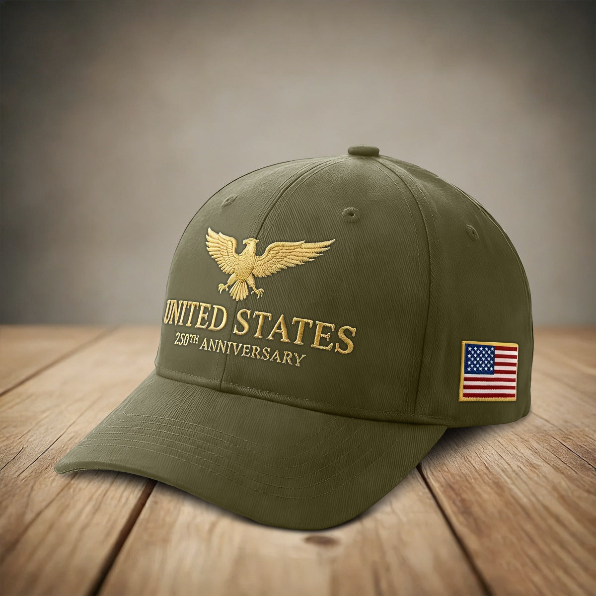 Retro USA Flag 250th Anniversary Cap, Patriotic Gift