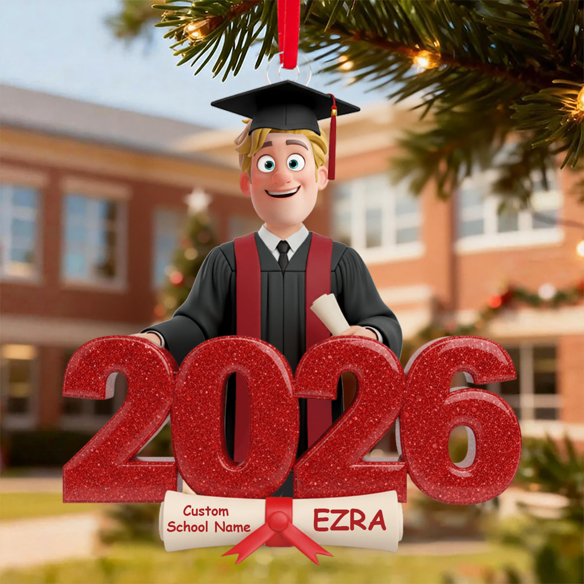 Class Of 2026 Graduation Ornament- Personalized Graduate Gift