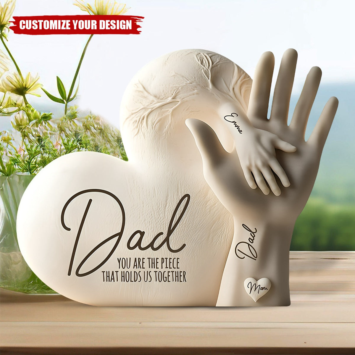 Dad You Are The Piece That Holds Us Together - Personalized Acrylic Plaque