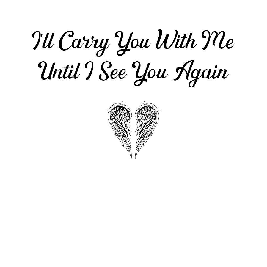 Custom Photo I'll Carry You Personalized Bracelet - Memorial Gift For Family