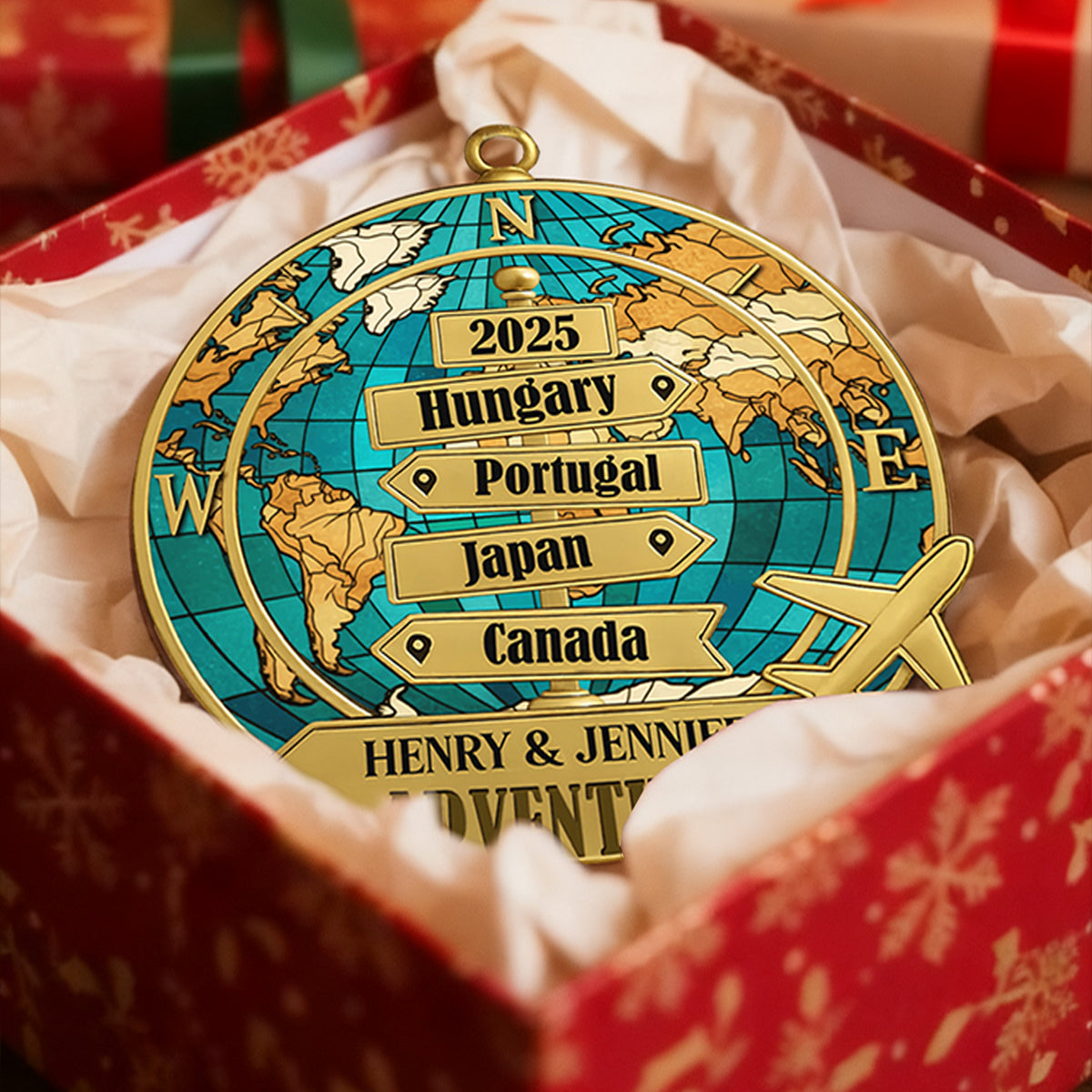 Destination Of All Year - Personalized Acrylic Ornament