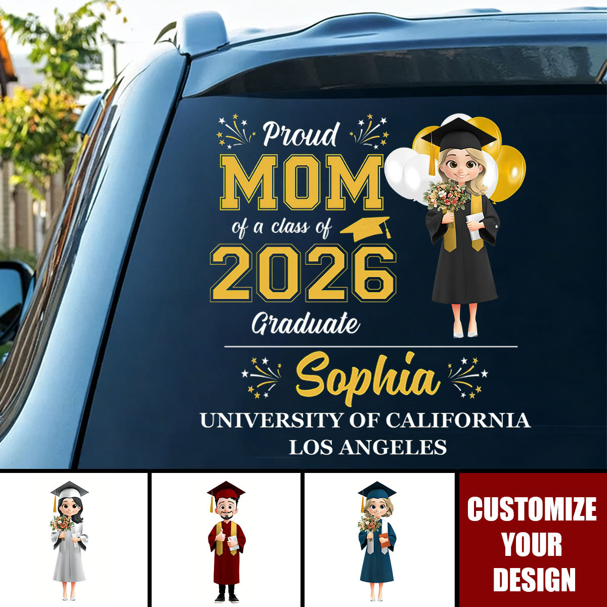 Proud Graduation - Personalized Decal