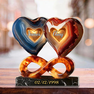 Personalized Acrylic Plaque For Couples, Anniversary Gifts, Gift For Him Or Her