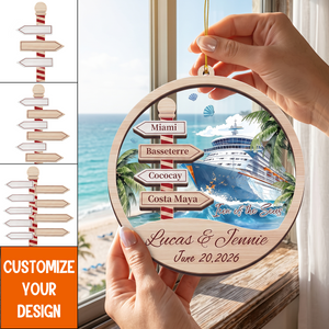 Personalized Cruise Christmas Ornament – Cruise Ship Vacation Keepsake Gift