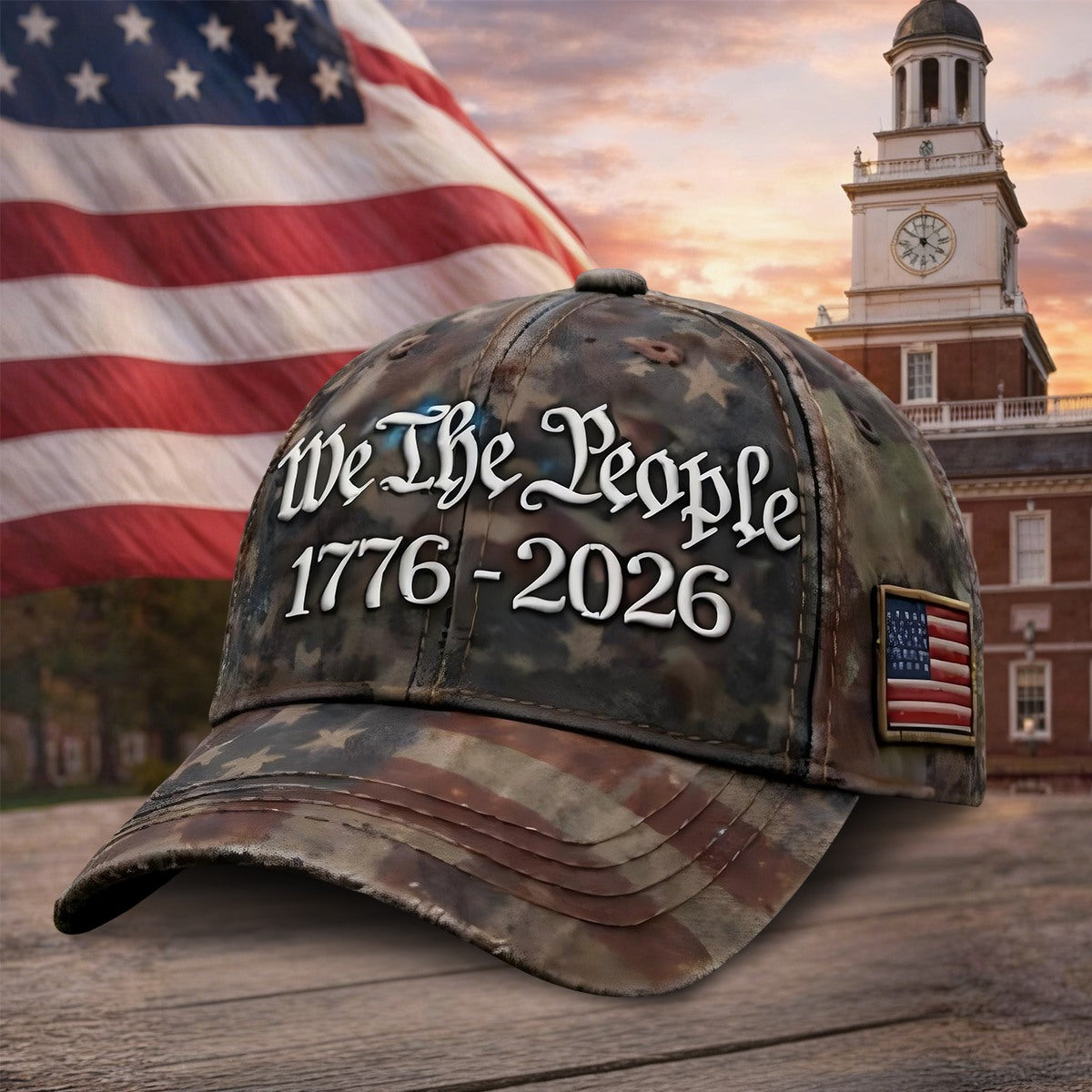 US Retro 250th Anniversary Casual Hat