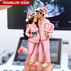 Personalised Bump's First Christmas Ornament, Expecting Parents Gift