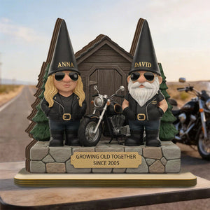 Personalized Motorcycle Couple Name & Year Plaque