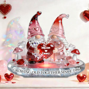 Growing Old Together-Personalized Couple Plaque