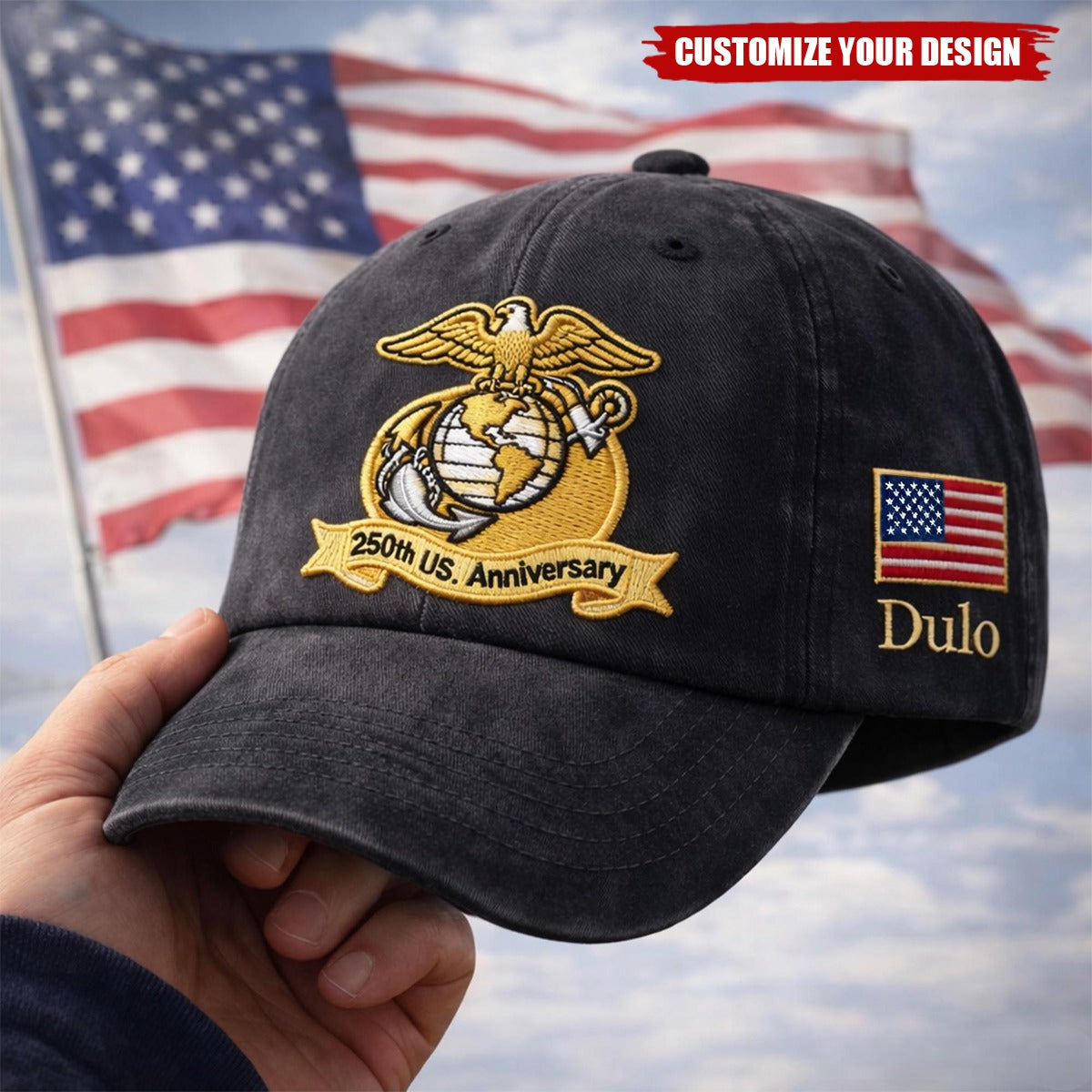 United States 250th Anniversary Wash Cap, Veteran Gift