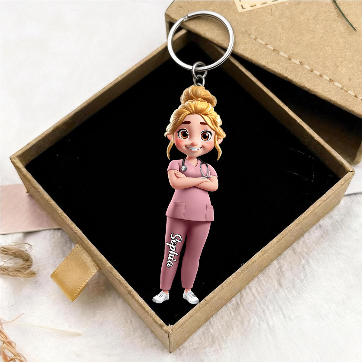 To My Favorite Nurse-Personalized Acrylic Keychain