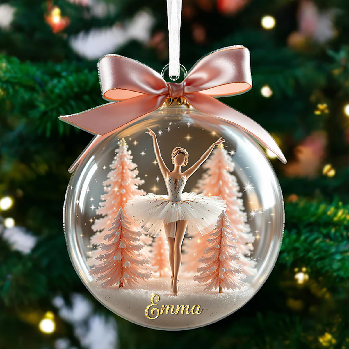 Personalized Ballet Ornament, Christmas Gift For Ballet Lover