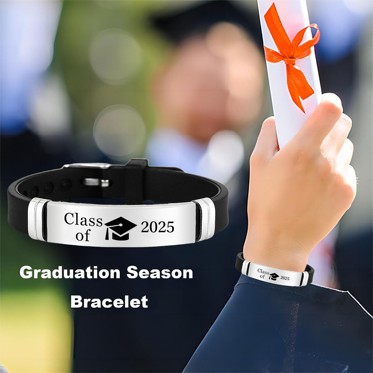 Personalized Class Of 2025 Graduation Bracelet