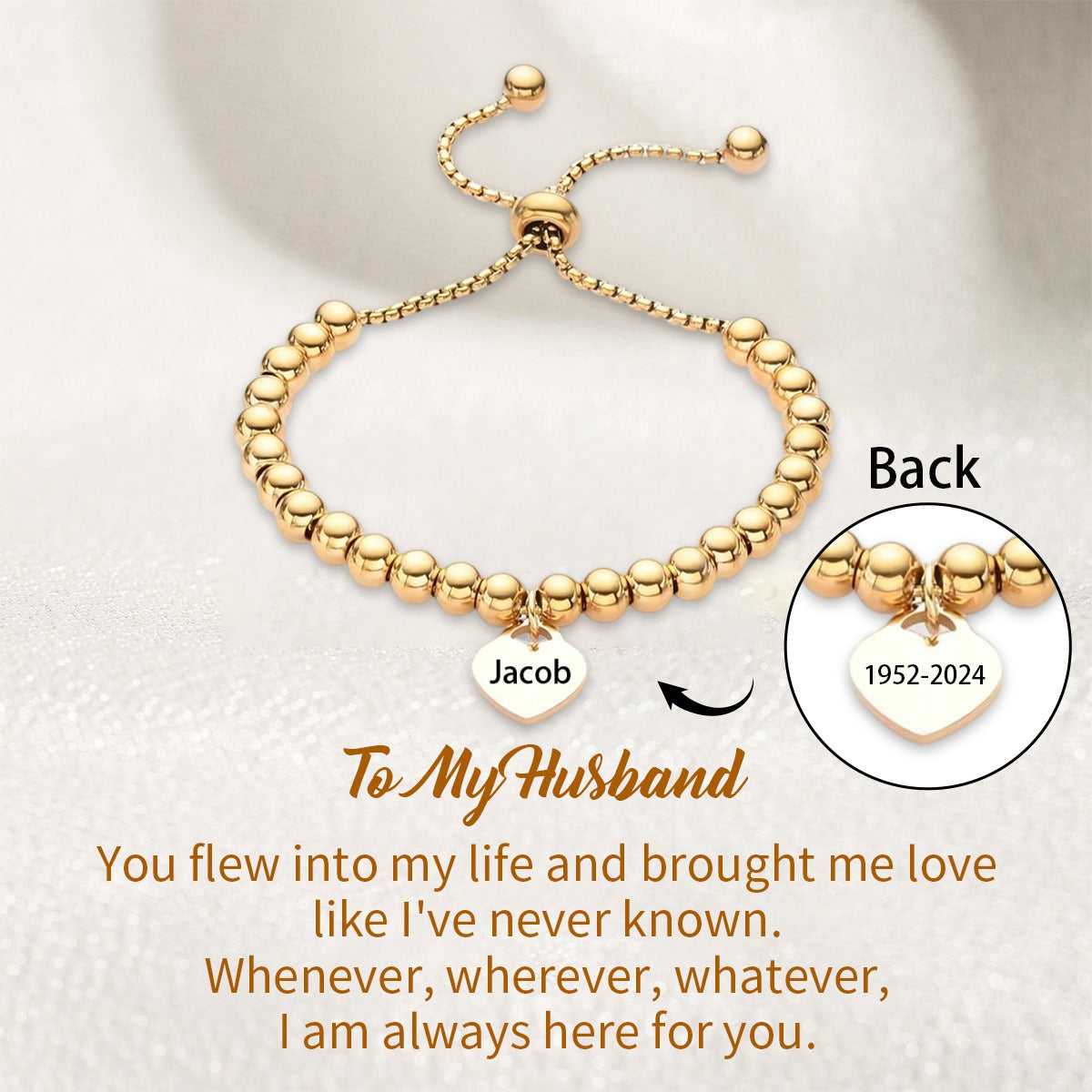 Personalized Custom Name&Date Bracelet for Women - Gift For Christmas