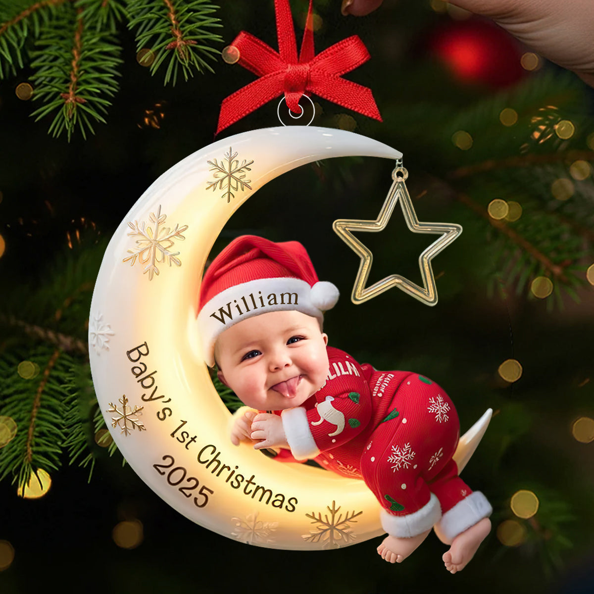 Personalized Baby First Christmas Ornament, Gift For Baby