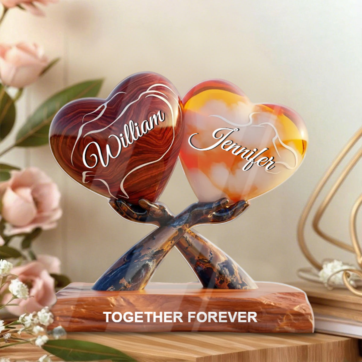 You & Me Together Forever - Personalized Acrylic Plaque For Couple