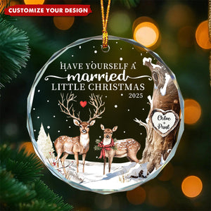 Our First Christmas Married Ornament, Christmas Gifts for Newlyweds