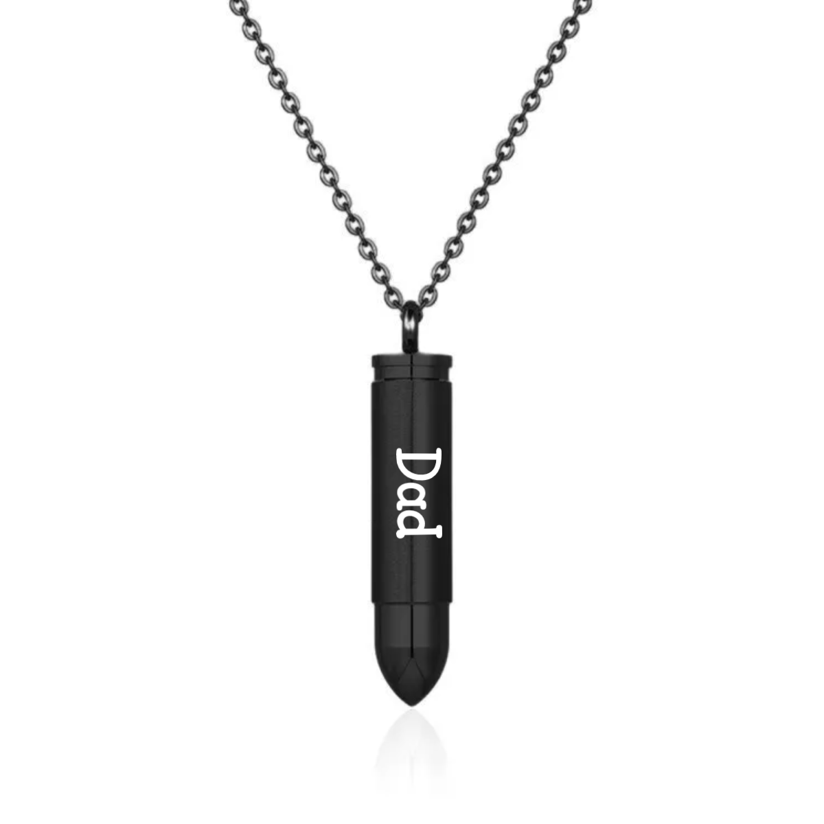 Personalized Bullet Urn Necklace for Ashes , Loss of Dad Gift for Daughter