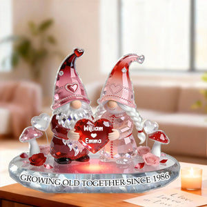 Growing Old Together-Personalized Couple Plaque