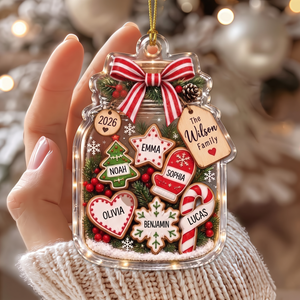 Personalized Family Christmas Ornament- Custom Name Keepsake