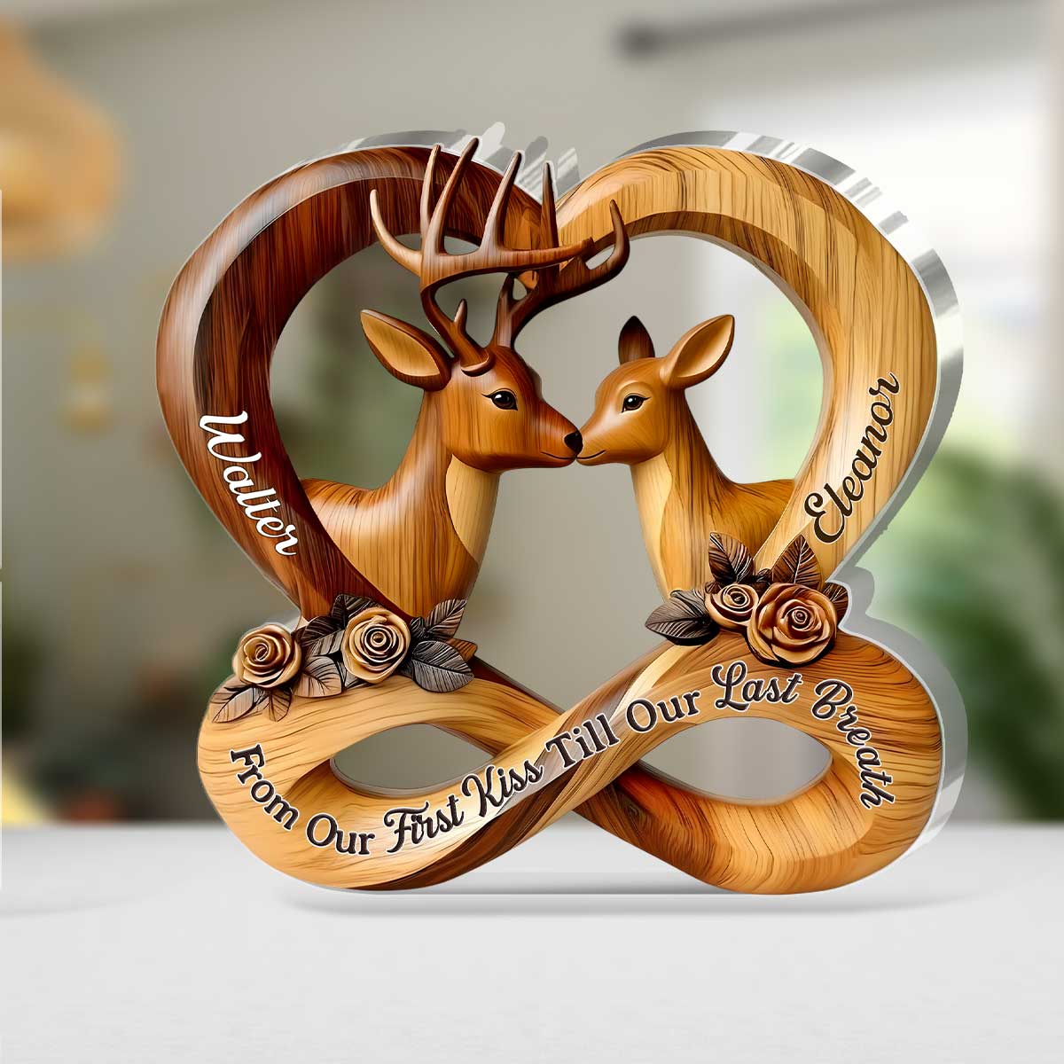From Our First Kiss Till Our Last Breath - Custom Acrylic Plaque