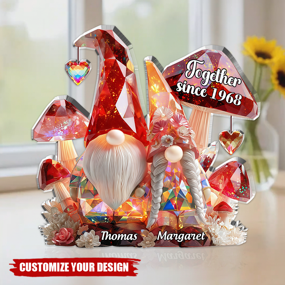 Personalized Acrylic Plaque For Couples, Anniversaries/Holiday Gift