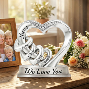 Nana's Heart-Personalized Acrylic Plaque For Her