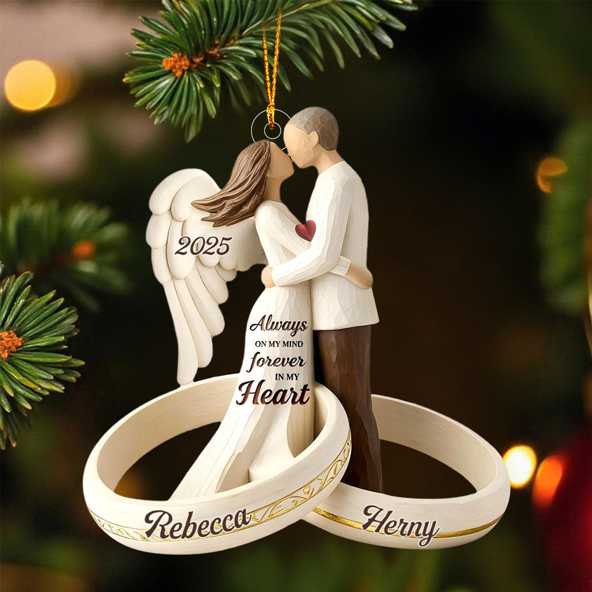 Always On My Mind - Personalized Acrylic Ornament