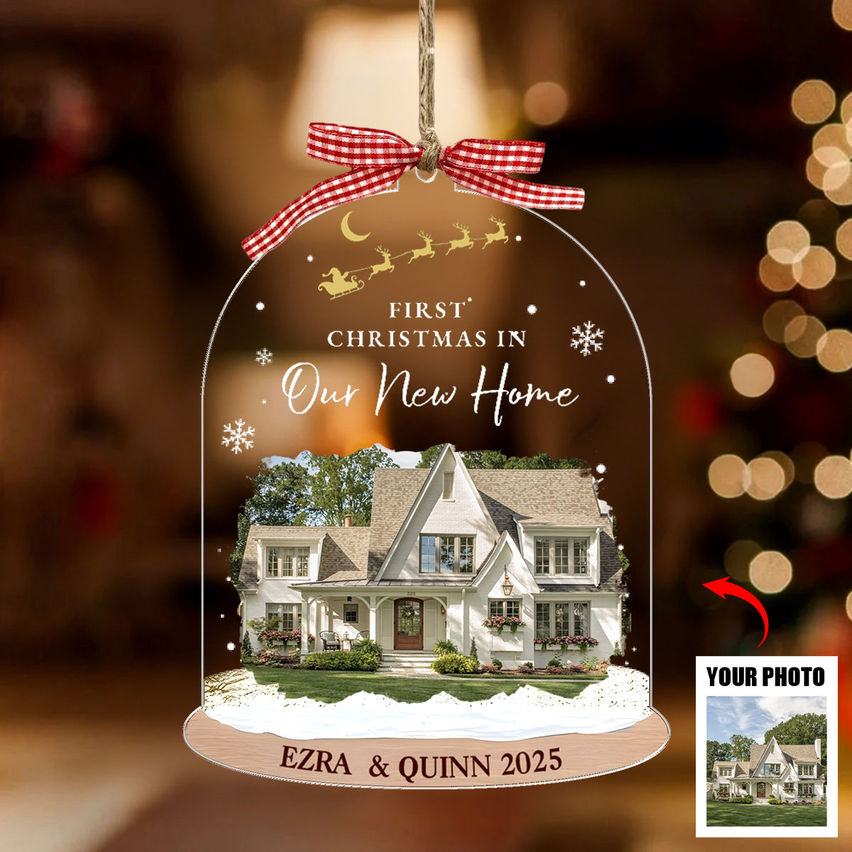 First Christmas In Our New Home - Personalized Acrylic Ornament
