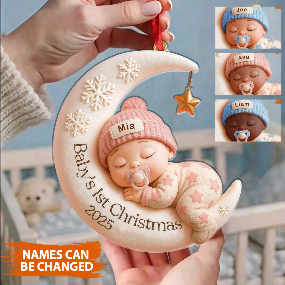 Personalized Baby’s First Christmas Ornament