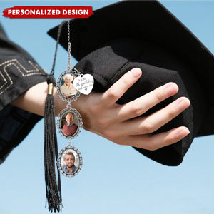 Personalized Graduation Memorial Photo Charm With Loving Memory Saying