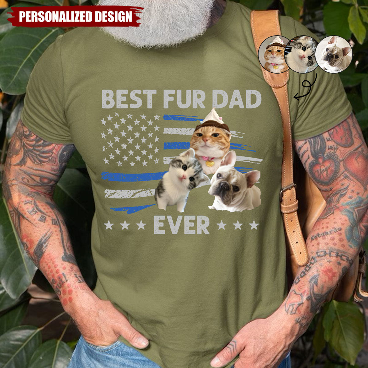 Personalized Photo Ultimate Pet Lover T-shirt, Father's Day Gift