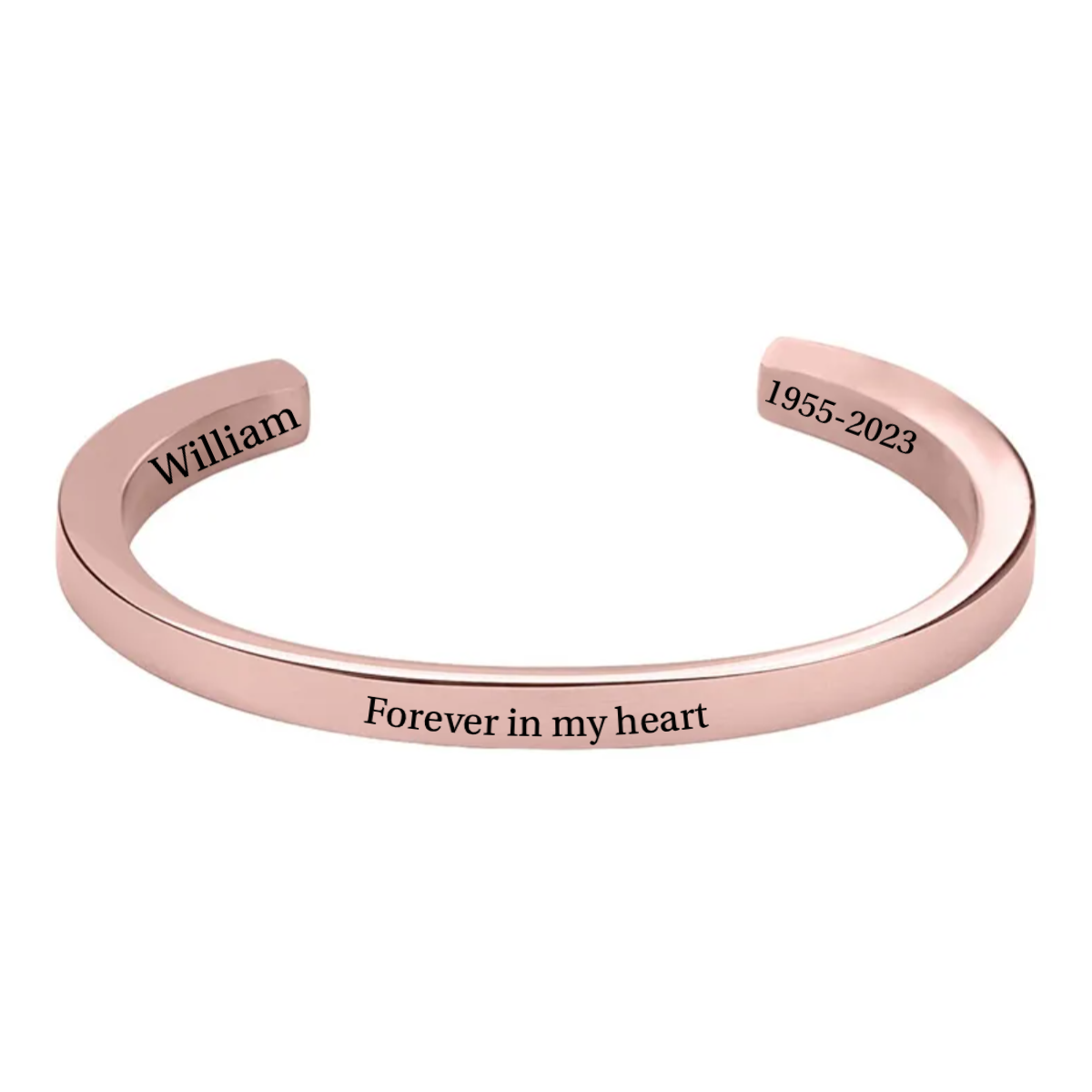 Personalized Memorial Cuff Urn Bracelet